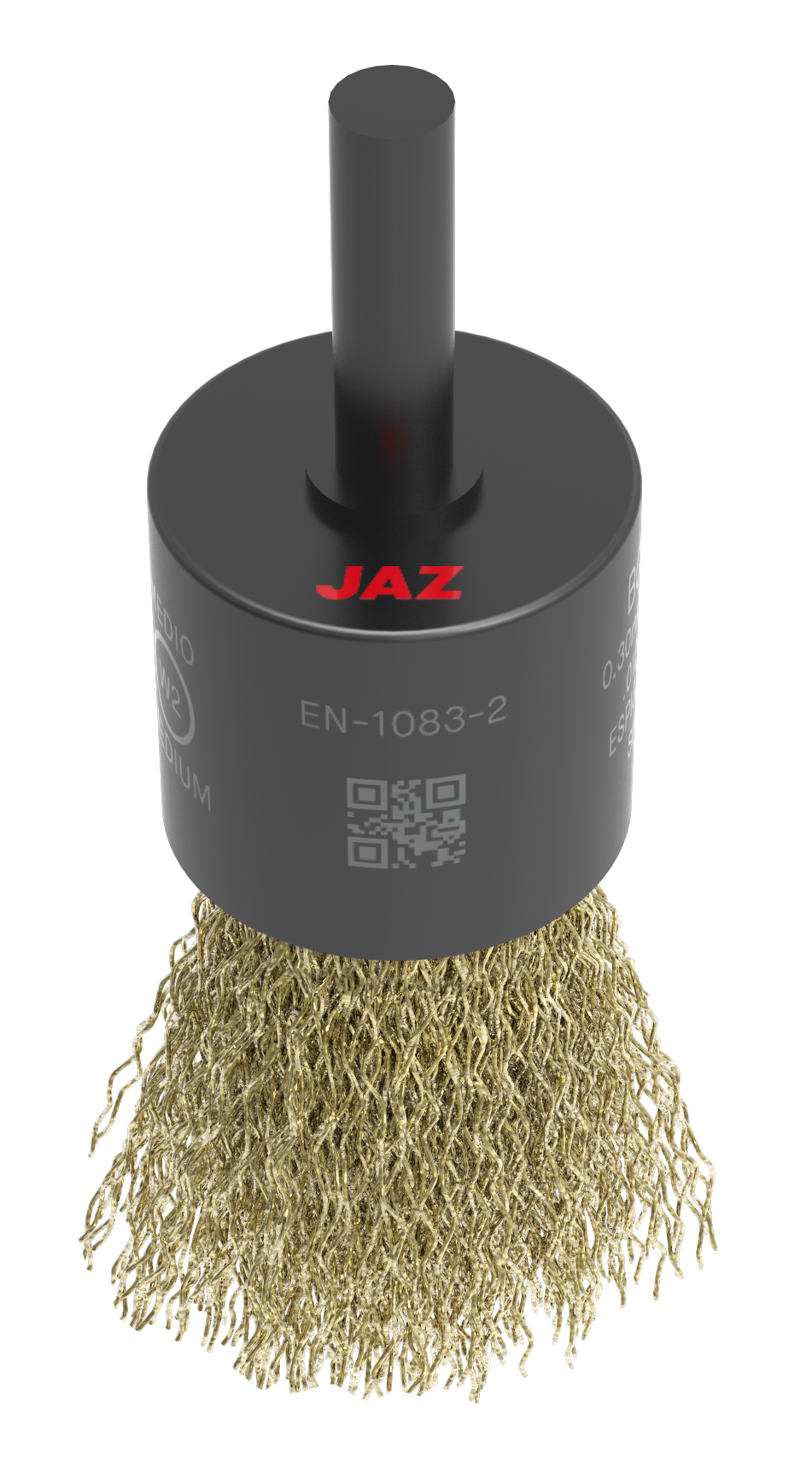 End Brushes - 1/2 in Crimped Carbon Steel